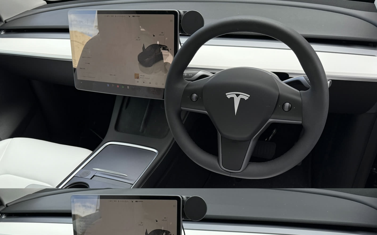 マットレッドにラッピングしたModel Y